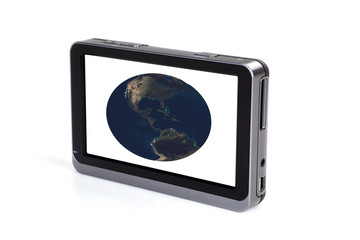 Portable GPS navigation.