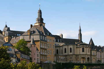 Fototapeta na wymiar Widok na centrum starego miasta Luksemburg