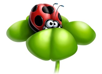 coccinella su quadrifoglio © Piumadaquila.it
