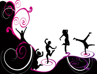Party Flyer background Illustration vector Disco Dance