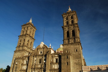 Fototapeta na wymiar Catedral de Puebla