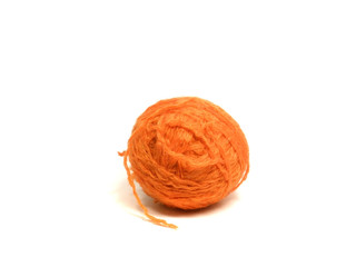 orange wool ball