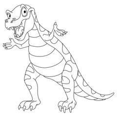 Outlined dinosaur © Yael Weiss