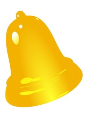 Golden bell. Vector