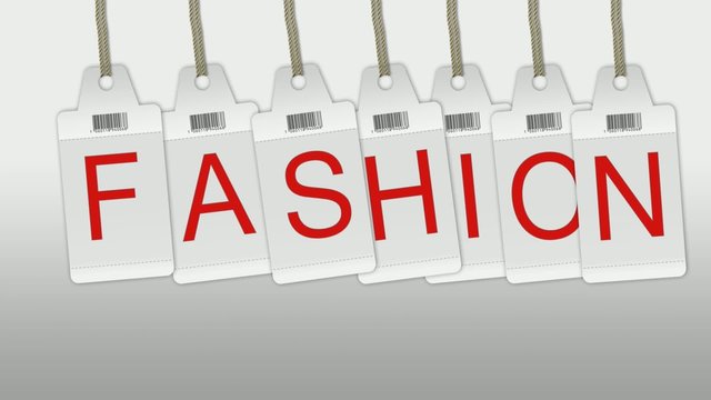 Etiquette fashion animation vid&eacute;o