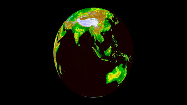 green and brown earth