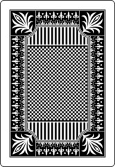 playing card back side 62x90 mm