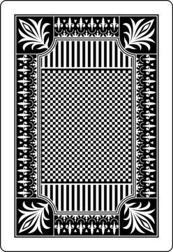 playing card back side 62x90 mm