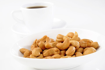 cashew nuts and coffee