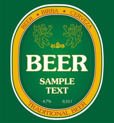 label beer