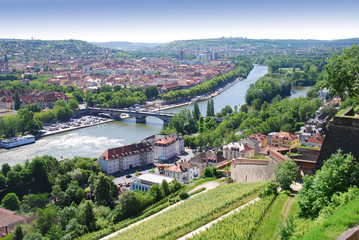 Ausblick über Würzburg