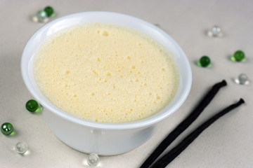 Flan Vanille bille verte