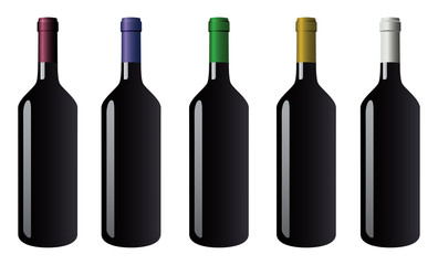 bottles of red wine