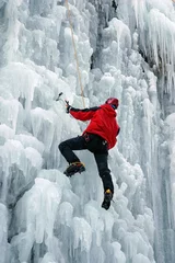 Foto op Aluminium Ice climber © markop