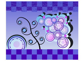 Purple Spiral Circle Background