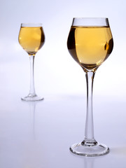 Two wine glasses