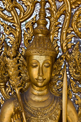 Fototapeta na wymiar Thai style molding art in temple