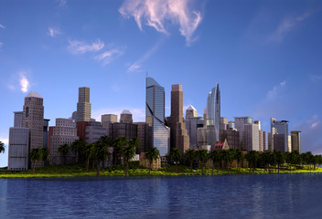 Obraz premium Modern city