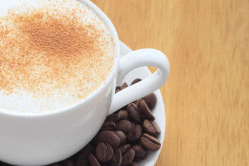 朝のカプチーノ