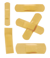 Set of various adhesive bandage