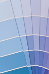 Different Shades and Gradients of Blue on Color Wheel