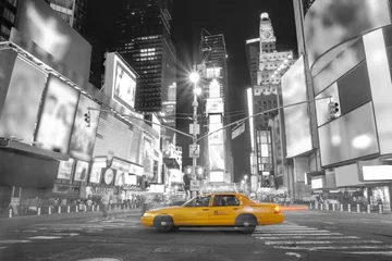 Crédence de cuisine en verre imprimé TAXI de new york Taxi à New York