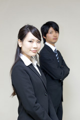 a portrait of young business person