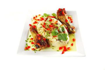 roast legs with mash