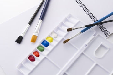 絵の具とパレット