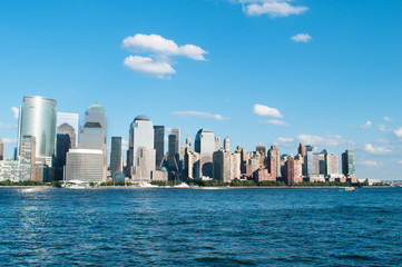 Obraz premium New York city - 4 Sep - panorama with skyscrapers