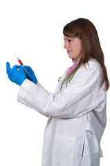 Female Doctor with Syringe