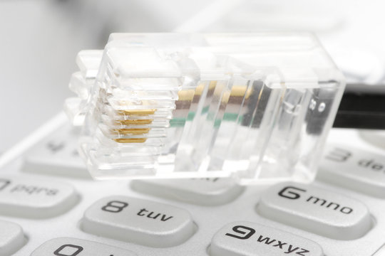 Westernstecker mit Telefon