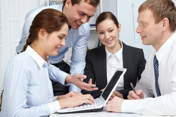 Fototapeta premium Friendly business team