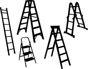 ladders collection - vector