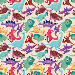 Obraz premium seamless dinosaur pattern
