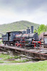 Fototapeta na wymiar Parowa lokomotywa, Resavica, Serbia