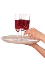 three glasses champaigne