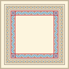 Heraldic ornamental frame in medieval style