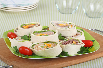 Tortilla Meat Wraps