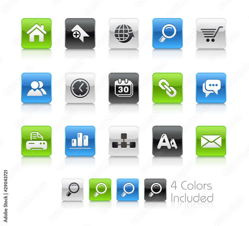 Fototapete website & internet / the vector file includes 4 colors
