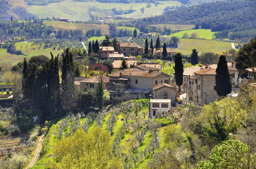 Small village in Tuscany, Italy