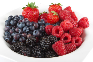 Teller mit Beeren