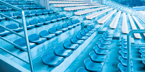 Naklejka premium sports stadium empty seats