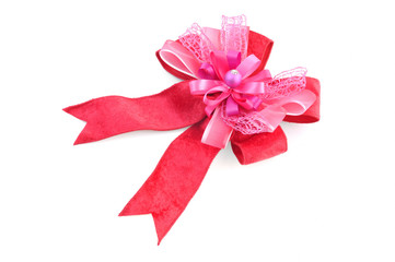 pink satin bow