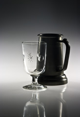 Mug and glass