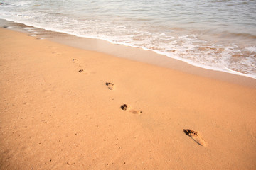 Footprints in the sand Goa