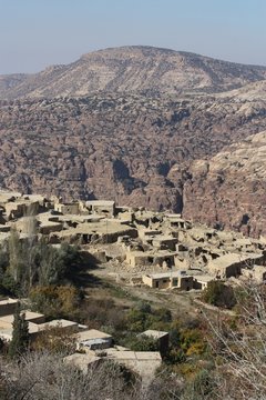 Jordanie, canyon, village