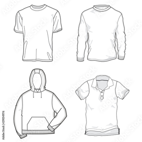 "Men's Shirt Templates" Stock image and royalty-free vector files on ...