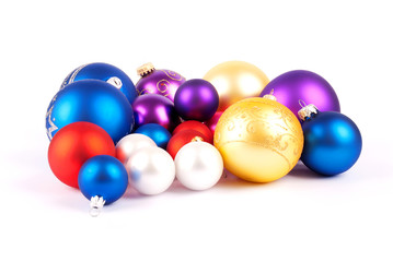 Multi-colored Christmas balls