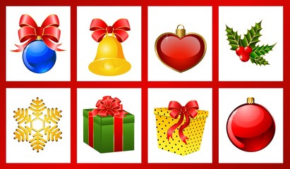 christmas background with gifts